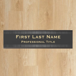 Modern Office Door Sign Signs Black Wood Look