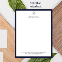 Modern office letterhead printable variant