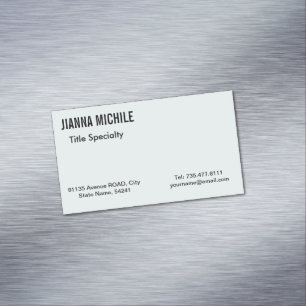 Modern official magnetic business card