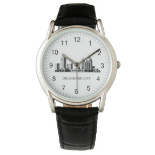 Modern Oklahoma City Stylised Skyline Watch