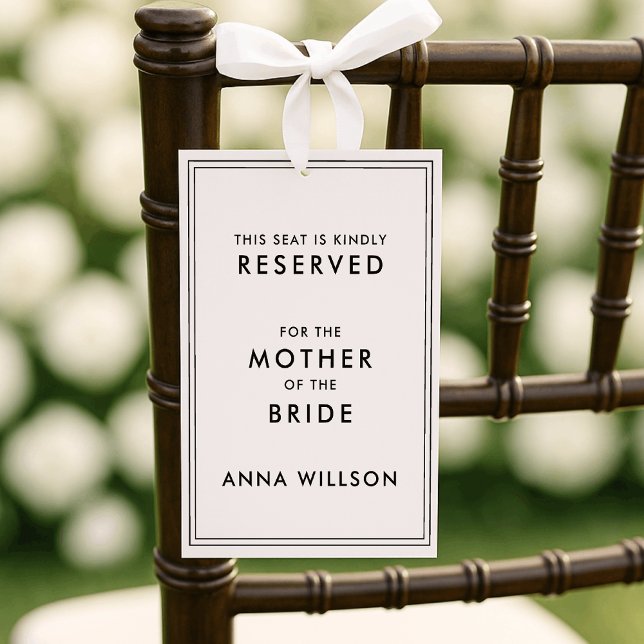 Modern | Old Money  Reserved Seat Tag (Creator Uploaded)