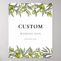 Modern Olive branch custom wedding
