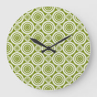 Modern Olive Green and White Geometric Pattern Art