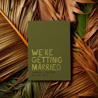 Modern Olive Green Typography | Bold Striped Back