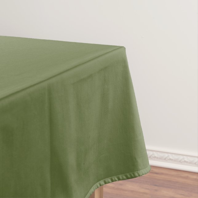 Modern Olive Green Wedding Decor  Tablecloth (In Situ)