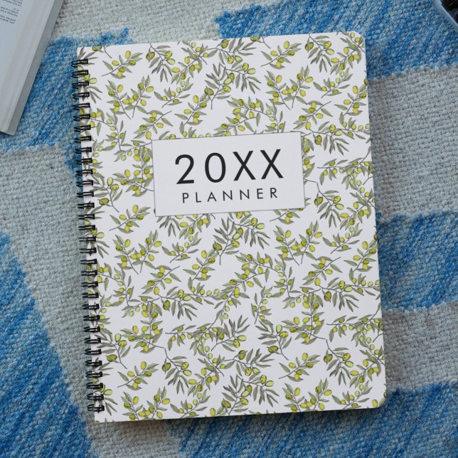 Modern olive pattern 2022 weekly & monthly planner (Creator Uploaded)