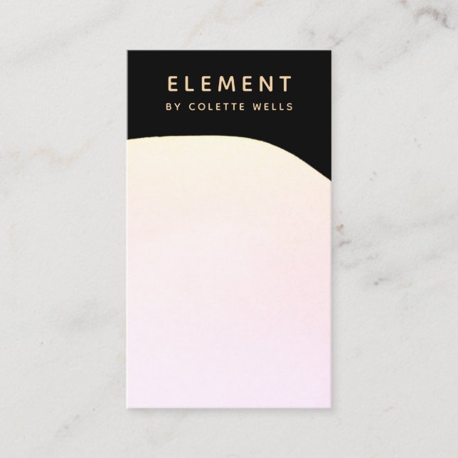 Modern Ombre Abstract Watercolor Business Card (Front)