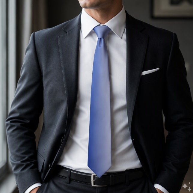 Modern Ombre Blue White Gradient Tie (Creator Uploaded)