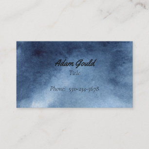 Modern Ombre Gradient Blue Business Card