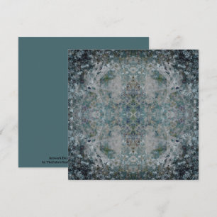 Modern One Of A Kind Abstract Art In A Foggy Mood Card