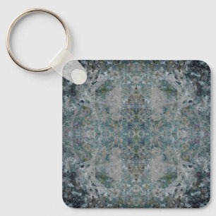 Modern One Of A Kind Abstract Art In A Foggy Mood Key Ring
