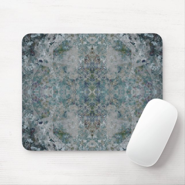 Modern One Of A Kind Abstract Art In A Foggy Mood Mouse Pad (With Mouse)
