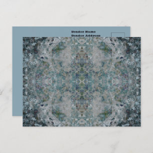 Modern One Of A Kind Abstract Art In A Foggy Mood Postcard