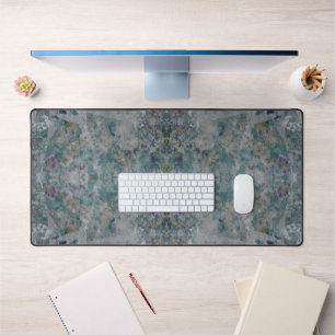 Modern One Of A Kind Abstract With Sangria Colors Desk Mat