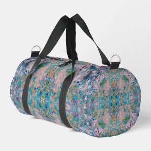 Modern One Of A Kind Abstract With Sangria Colors Duffle Bag