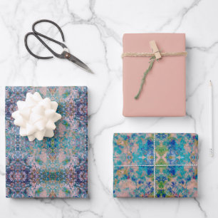 Modern One Of A Kind Abstract With Sangria Colors Wrapping Paper Sheet