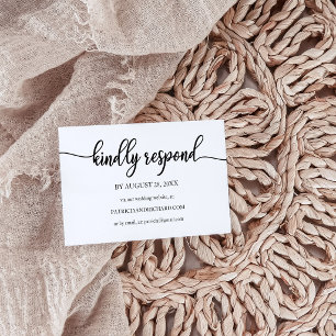 Modern Online RSVP Card for Wedding Website