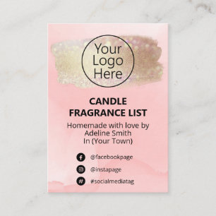 Modern Opal Glitter Product List Card