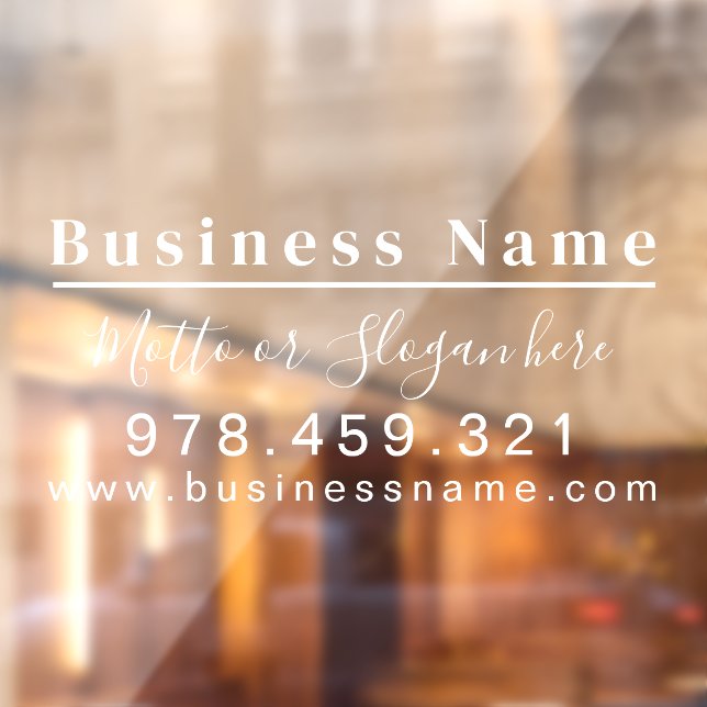 Modern Opening Hours Elegant Script Small Business (Sheet 2)