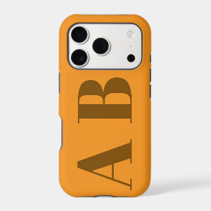 Modern Orange initial minimal contemporary