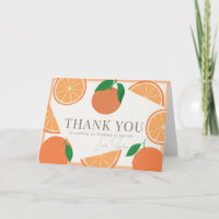 Modern Oranges & Orange Slices Birthday