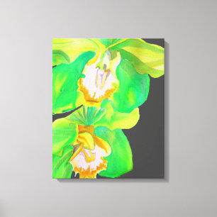 Modern Orchid modern flower art Canvas Print