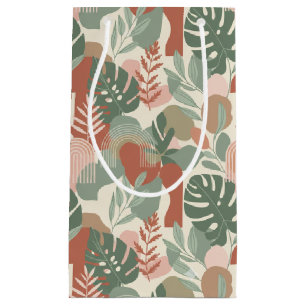 Modern Organic Abstract Harmony Seamless Pattern Small Gift Bag