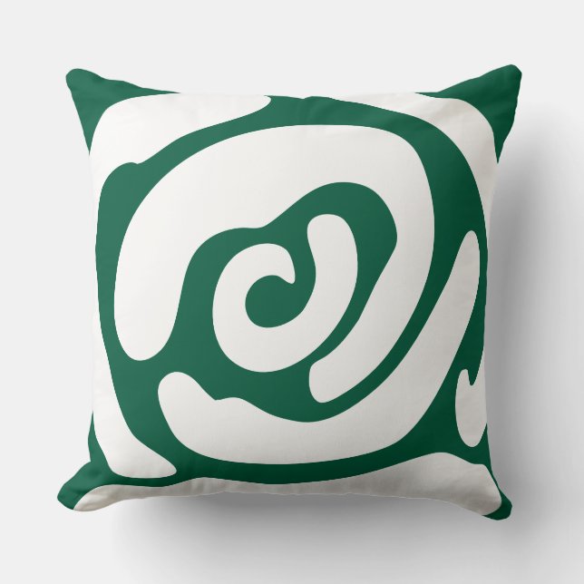 Modern Organic Abstract rose Cushion (Front)