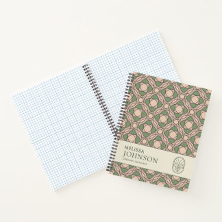 Modern Organic Botanical Geometric Notebook