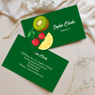Modern Organic Fruits Health Care Nutritionist  Business Card