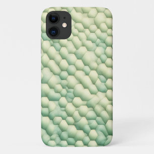 Modern Organic Geometric Hexagons - Elegant Mint & Case-Mate iPhone Case