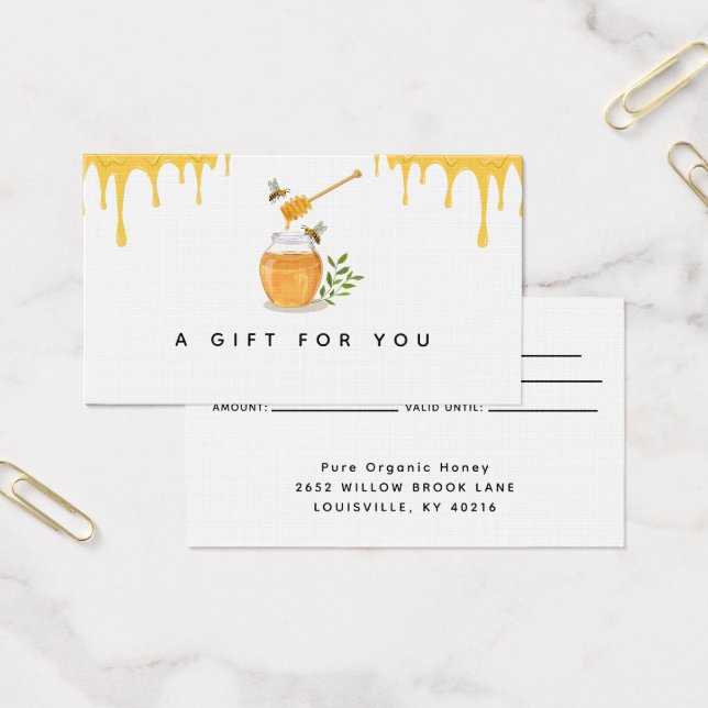 Modern Organic Honey Farm gift card (Office)