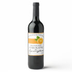 Modern Organic Orangecello Tall Bottle Label |