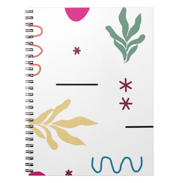 MODERN ORGANIC SHAPES NOTEBOOK (Front)