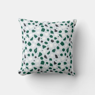 Modern Organic Terrazzo Abstract Stone Mosaic Cushion
