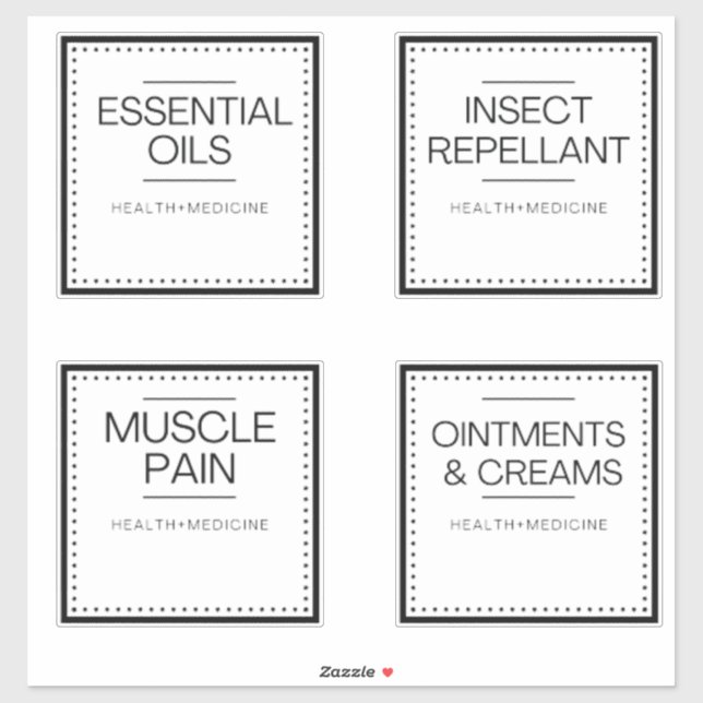 Modern Organisation Labels for Bath (Sheet)