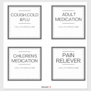 Modern Organization Labels for Bath