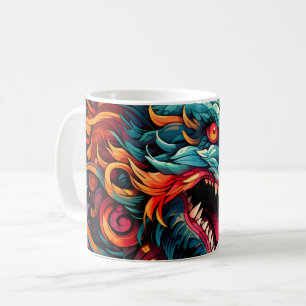 Modern Oriental Dragon Majesty Coffee Mug