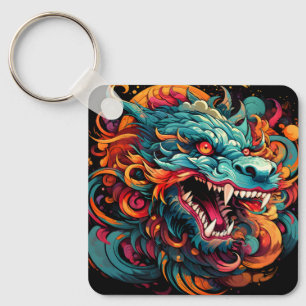 Modern Oriental Dragon Majesty Key Ring