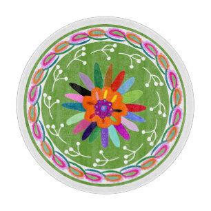 Modern Otomi Design Cutting Board