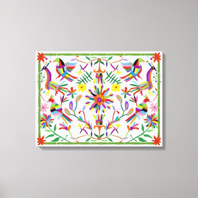 Modern Otomi Design II Canvas Print (Front)