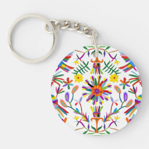 Modern Otomi Design II Key Ring