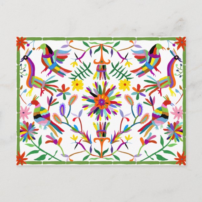 Modern Otomi Design II Postcard (Front)