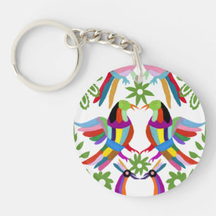 Modern Otomi Design III Key Ring