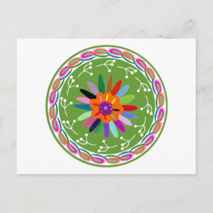 Modern Otomi Design Postcard