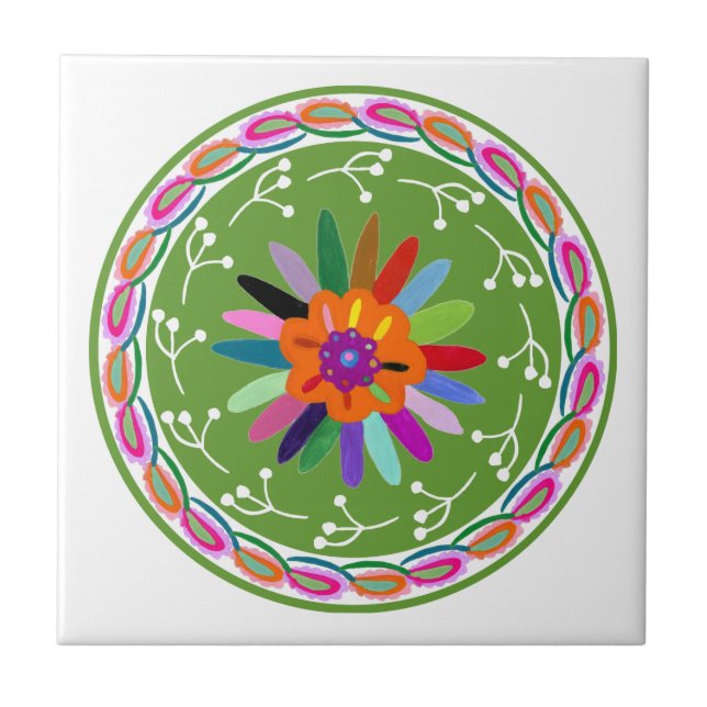 Modern Otomi Design Tile (Front)