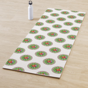 Modern Otomi Design Yoga Mat