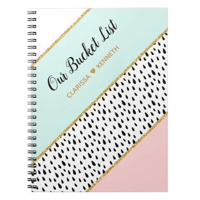Modern Our Bucket List Couple Keepsake Journal (Front)