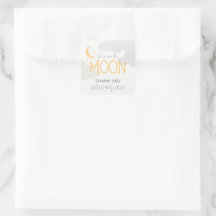Modern Over The Moon Baby Shower