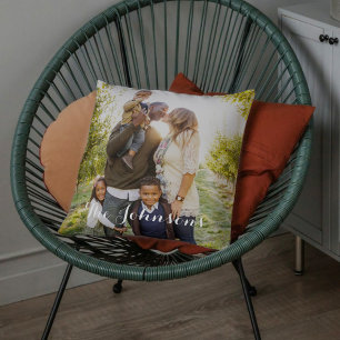 Modern Overlay Custom Throw Pillow